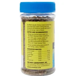 Zoo Med Aquatic Shrimp Crab & Lobster Dry Food, 2.5-oz