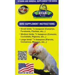 Zoo Med Avian Plus Vitamin and Mineral Bird Supplement, 1-oz