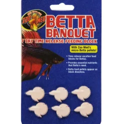 Zoo Med Betta Banquet 7 Day Release Fish Feeding Block (6 blocks)