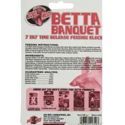 Zoo Med Betta Banquet 7 Day Release Fish Feeding Block (6 blocks)