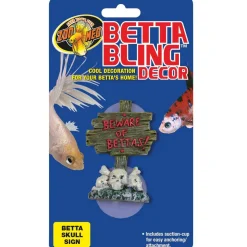 Zoo Med Betta Bling Skull Sign