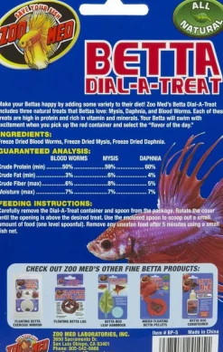 Zoo Med Betta Dial-A-Treat Freeze Dried Fish Food, 0.12-oz