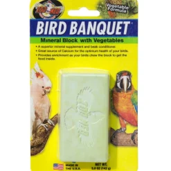 Zoo Med Bird Banquet Vegetable Formula Mineral Block Beak Conditioner