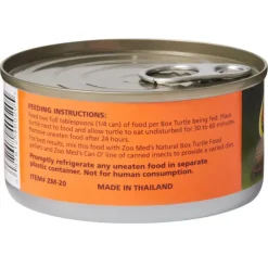 Zoo Med Box Turtle Canned Wet Food, 6-oz