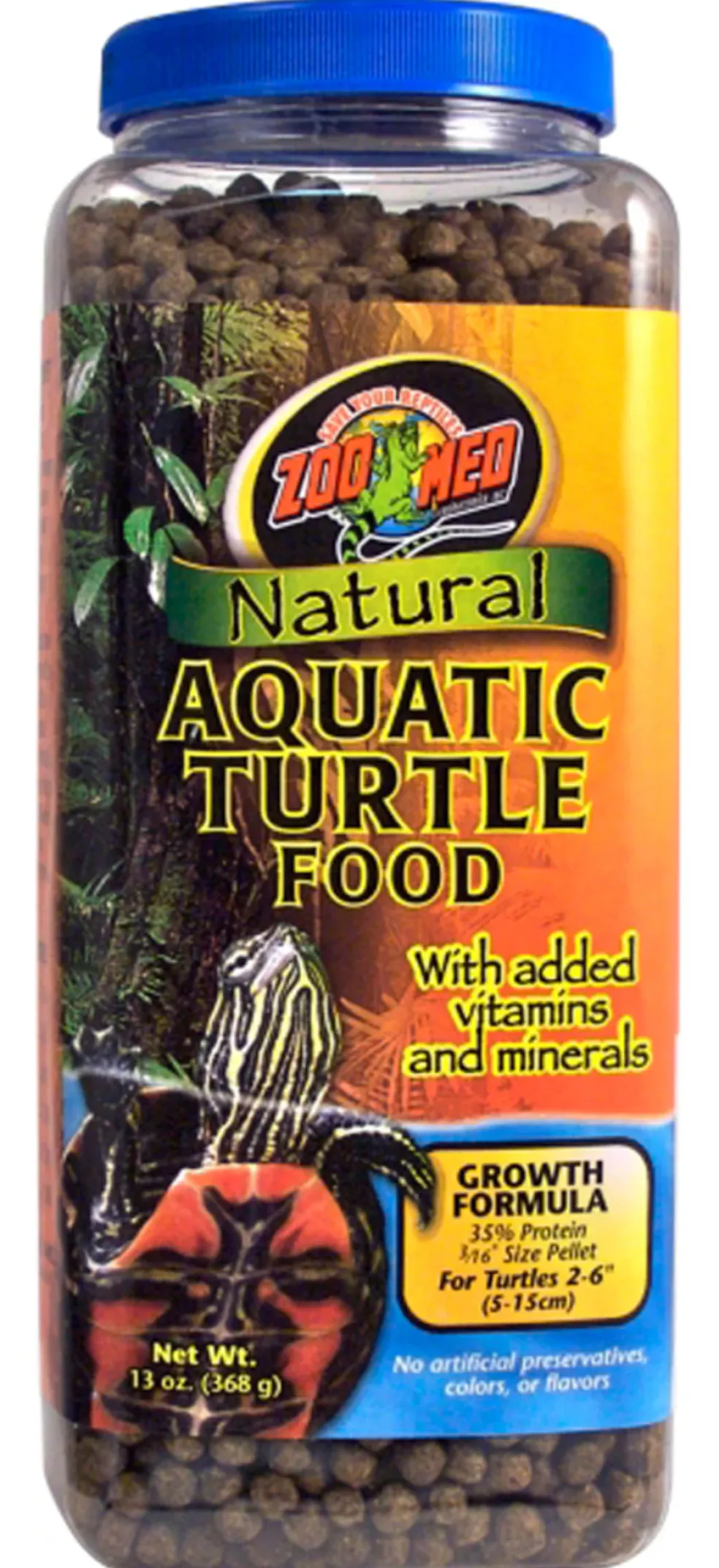 Zoo Med Natural Aquatic Turtle Food Growth Formula Dry Food