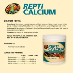 Zoo Med Repti Calcium without Vitamin D3 Reptile Supplement