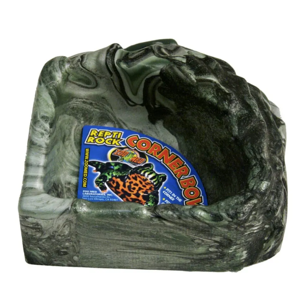 Zoo Med Repti Rock Corner Bowl Water Dish, Assorted