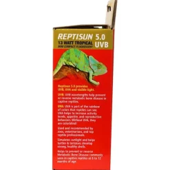 Zoo Med ReptiSun 5.0 UVB Compact Fluorescent Mini Reptile Lamp, 13-Watt