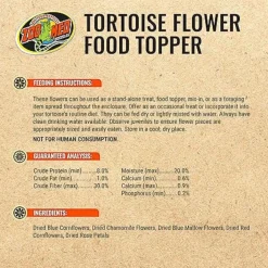 Zoo Med Tortoise & Box Flower Food Topper For Turtle