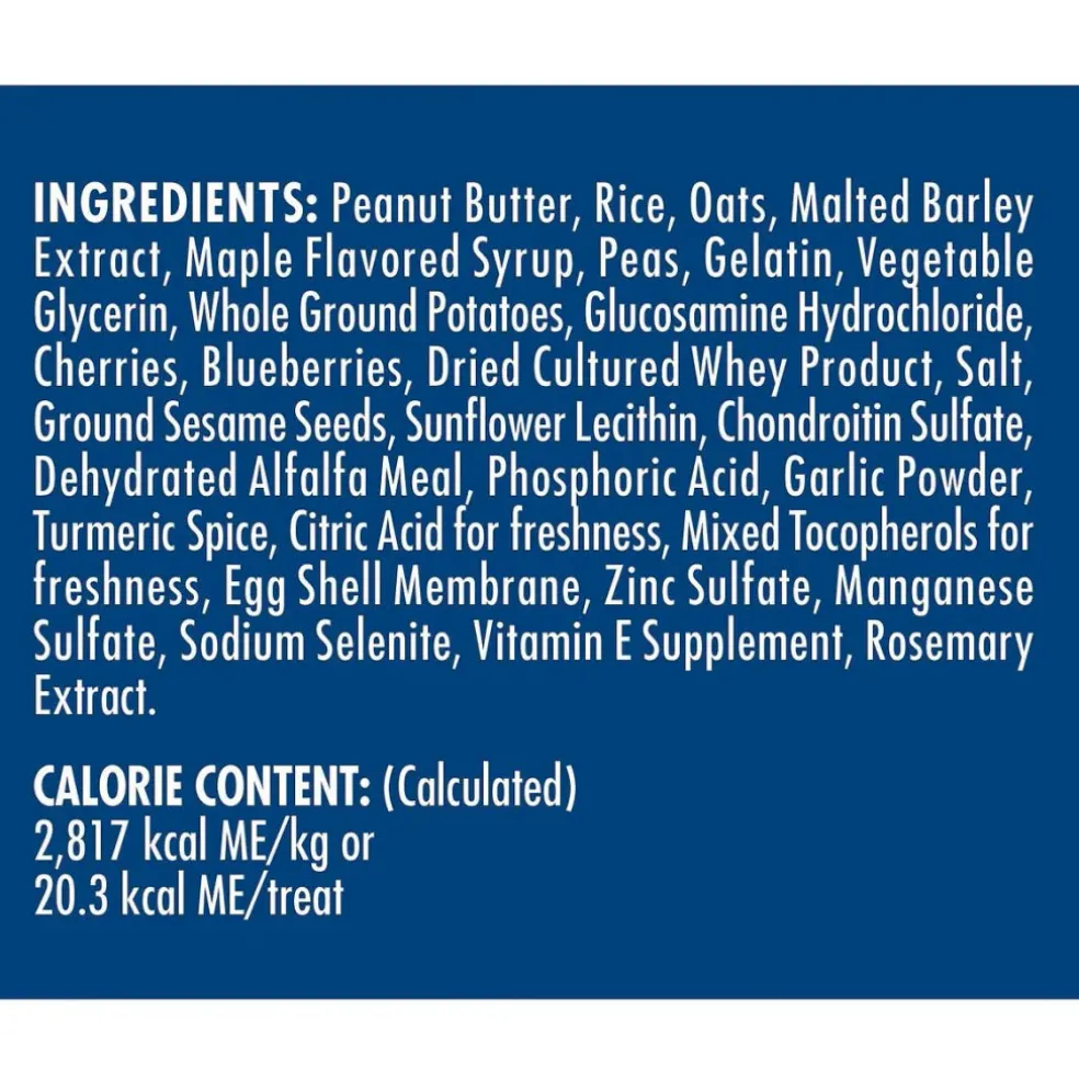 Zuke’s Hip Action Peanut Butter & Oat Recipe - Hip & Joint Support Treats for Dogs