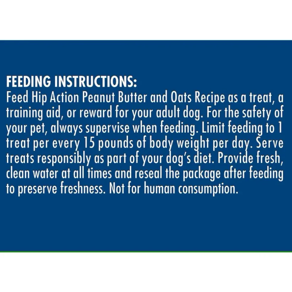 Zuke’s Hip Action Peanut Butter & Oat Recipe - Hip & Joint Support Treats for Dogs