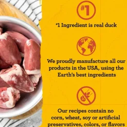 Zuke's Mini Naturals Duck Recipe Training Treats for Dogs