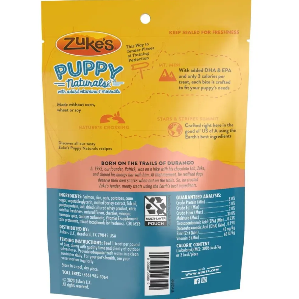 Zuke's Puppy Naturals Salmon & Chickpea Recipe Grain-Free Treats for Puppies (5 oz)