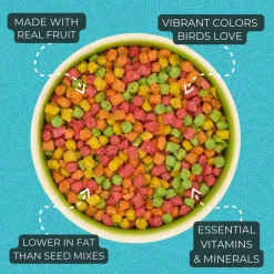 ZuPreem FruitBlend Flavor with Natural Fruit Flavors Daily Small Bird Food