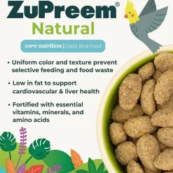 ZuPreem Natural Bird Food Large Parrots, 3-lb