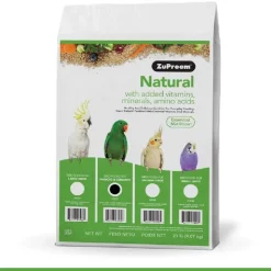 ZuPreem Natural Medium & Large Smart Pellet Bird Food for Parrots & Conures
