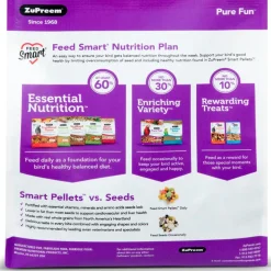 ZuPreem Pure Fun Bird Food for Small Birds, 2-lb