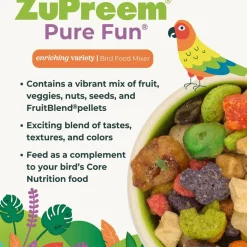 ZuPreem Pure Fun Bird Food for Small Birds, 2-lb