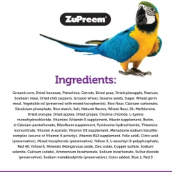 ZuPreem Pure Fun Bird Food for Large Birds, 2-lb