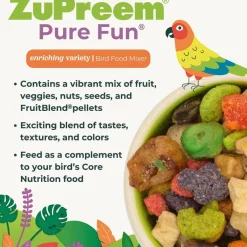 ZuPreem Pure Fun Parrot & Conure Bird Food, 2-lb