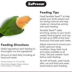 ZuPreem Sensible Seed Medium Bird Food, 2-lbs