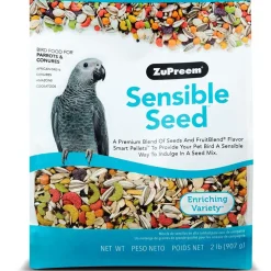 ZuPreem Sensible Seed Parrot & Conure Bird Food, 2-lbs
