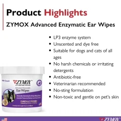Zymox Advanced Enzymatic Ear Wipes (100 count)