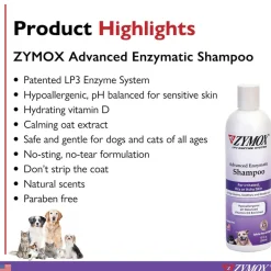 Zymox Advanced Enzymatic Oatmeal Cat & Dog Shampoo