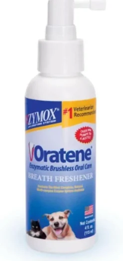 Zymox Oratene Breath Freshener for Dogs & Cats (4oz)