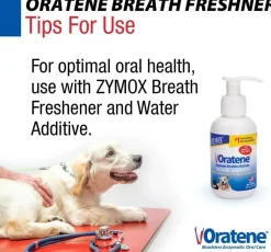 Zymox Oratene Breath Freshener for Dogs & Cats (4oz)